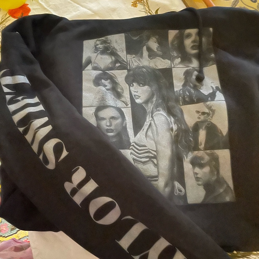 Taylor Swift ERAS tour merch-black hoodie